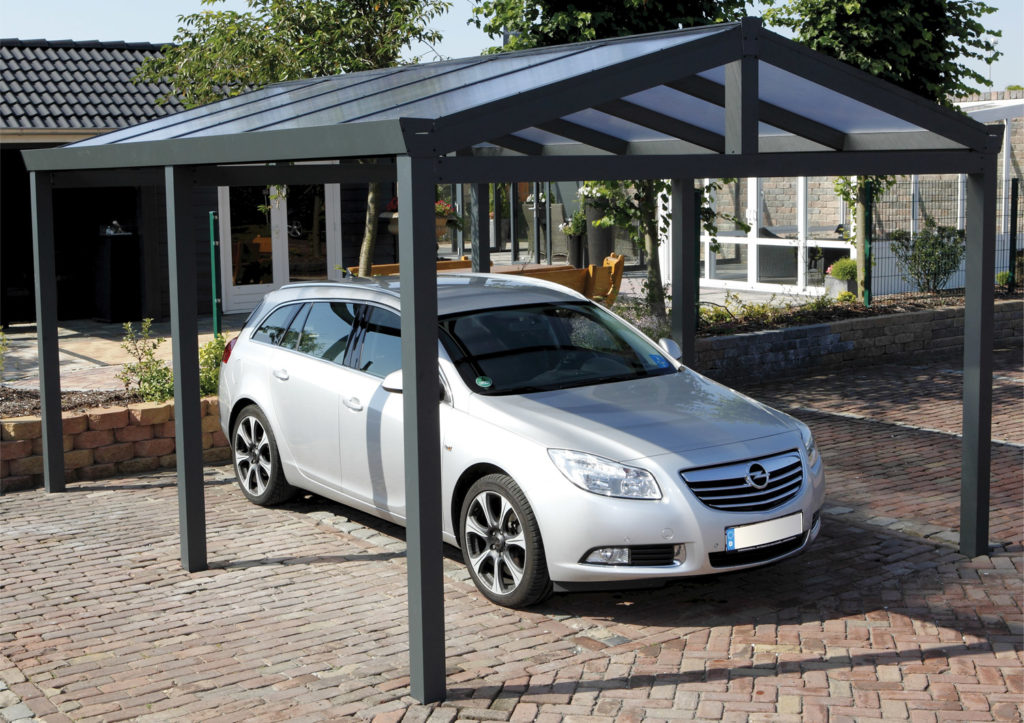 Carport design double sur mesure - Aluminium anodisé