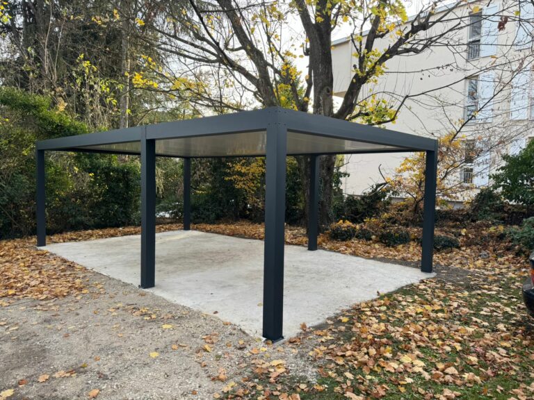 Carport a montbrison pour deux voiture en alu loire 42