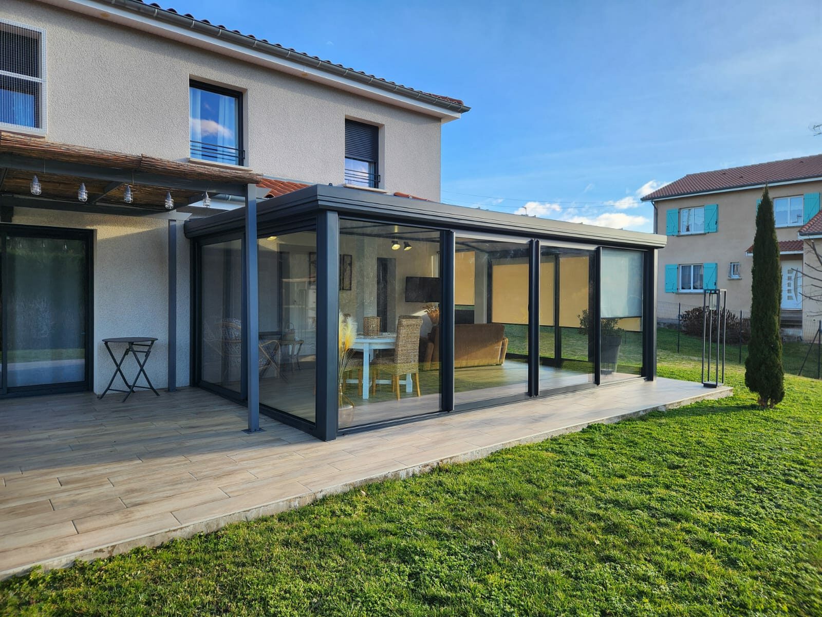 La véranda, véritable pièce de la maison